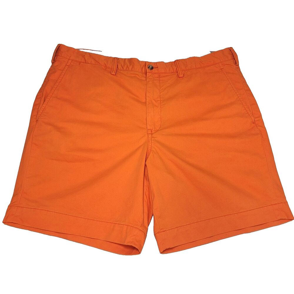 Polo Ralph Lauren Stretch Classic Fit Chino Shorts Men's size 40 Orange Pony